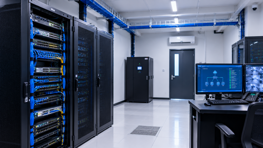 Spacious Modern Server Room Operations Center